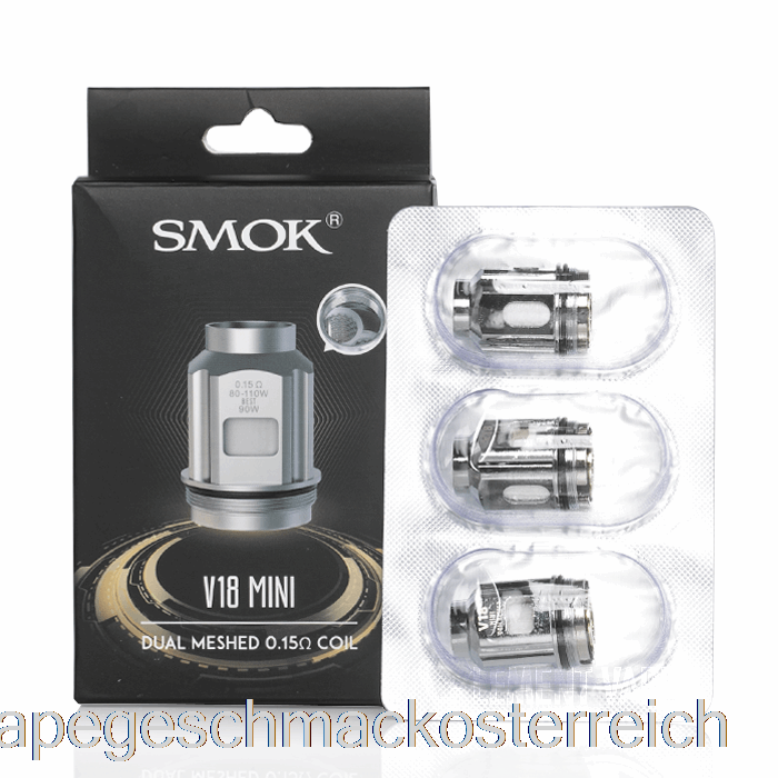 Smok Tfv18 Mini Ersatzspulen 0,15 Ohm Dual Tfv18 Mini Mesh Spulen Vape Geschmack